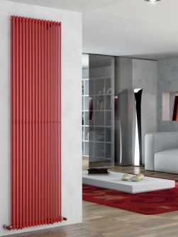 habitaciones de radiador alto, radiadores de colores, radiador vertical, radiador de acero